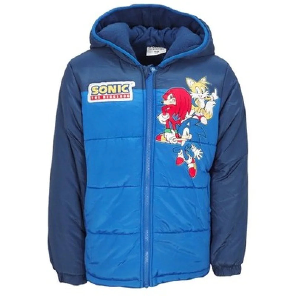 Sonic The Hedgehog Kinder Winterjacke Jungen Jacke mit Kapuze - WS-Trend.de