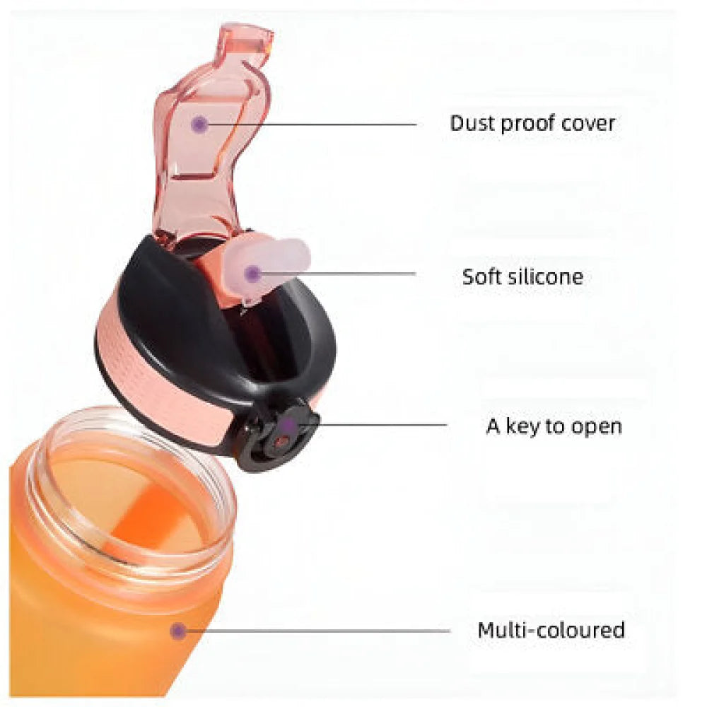 Lunch 4 tlg Set Brotdose 1200 ml Trinkflasche Flasche 1000 Besteck - WS-Trend.de