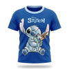 Disney Stitch Kinder Jungen T-Shirt Kurzarm Shirt Gr. 98 bis 128 Baumwolle - 104, Dunkelblau