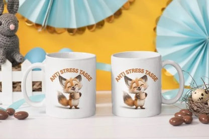 Anti Stress Fuchs Fox Kaffeetasse Teetasse Tasse Geschenkidee 325 ml - WS-Trend.de