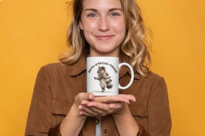 Anti Stress Pferd Yoga Kaffeetasse Teetasse Tasse Geschenkidee 325 ml - WS-Trend.de