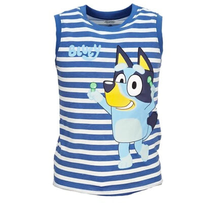 Bluey Bingo Kinder Jungen ärmellos T-Shirt Shirt Größe 104 bis 122 Baumwolle - WS-Trend.de