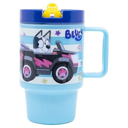Bluey und Bingo Kinder Trinkbecher Becher mit Halm 530 ml - WS-Trend.de