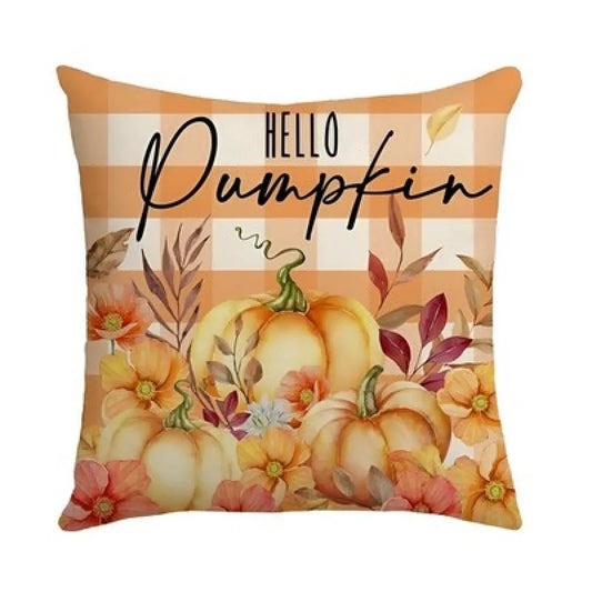 Herbst Motiv 2er Set Kissenbezug Dekokissen 45x45 cm - Bunt M - WS-Trend.de