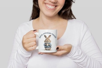 Anti Stress Hase Häschen Kaffeetasse Teetasse Tasse Geschenkidee - WS-Trend.de