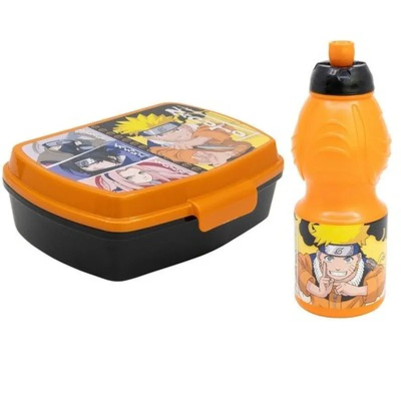Anime Naruto Shippuden 2 tlg Lunchset Brotdose plus Trinkflasche 400 ml - WS-Trend.de