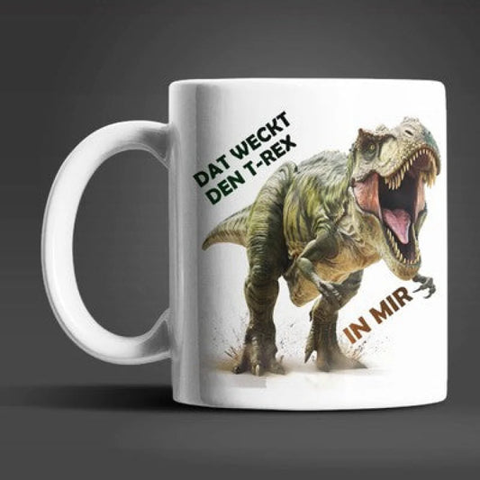 T-Rex Dino Dat Weckt den in mir Kaffeetasse Teetasse - WS-Trend.de