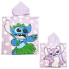 Disney Lilo Stitch Kinder Mädchen Mikrofaser Poncho Badetuch 55x110 cm