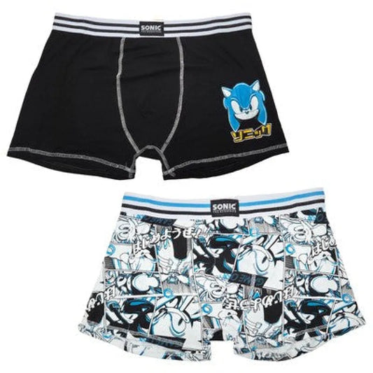 Sonic The Hedgehog Herren Boxershorts Unterhose 2er Pack Gr. S XXL WS Trend.de