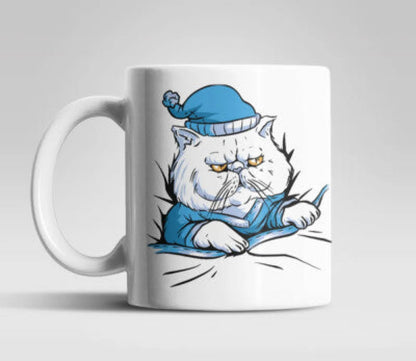 Angry Cat Pyjama Kater Kaffeetasse Teetasse - WS-Trend.de