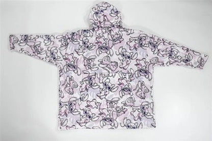 Disney Stitch Kuschelponcho mit Ärmeln Kapuze Tasche S-L - WS-Trend.de
