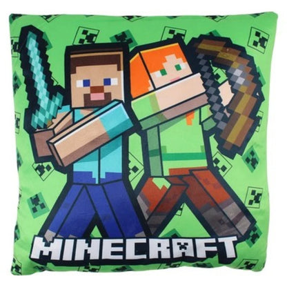 Gamer Minecraft Steve und Alex Creeper Kissen Dekokissen 35x35 cm - WS-Trend.de
