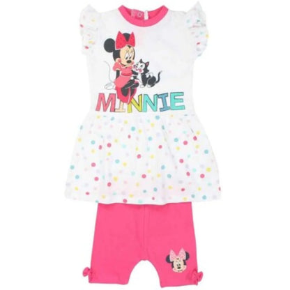 Disney Minnie Maus Baby 2 tlg Mädchen Set Kleid plus Leggings - WS-Trend.de