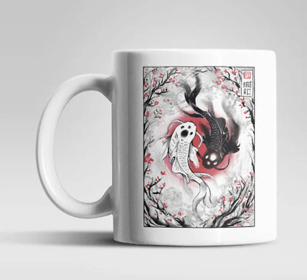 Ying Yang Kois Kaffeetasse Teetasse Geschenkidee - WS-Trend.de