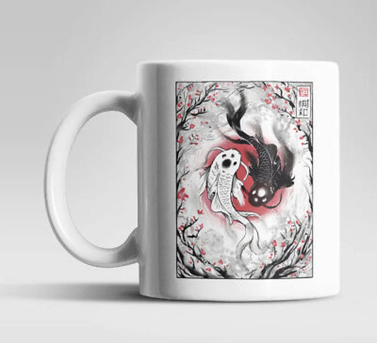 Ying Yang Kois Kaffeetasse Teetasse Geschenkidee - WS-Trend.de
