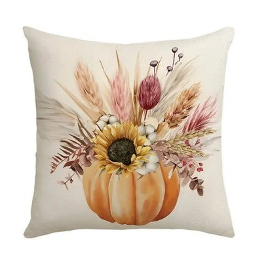 Herbst Motiv 2er Set Kissenbezug Dekokissen 45x45 cm - Bunt K - WS-Trend.de