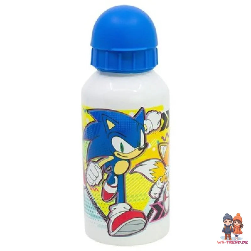 Sonic the Hedgehog 4 teiliges Lunch Set Brotdose mit 3 Kammern Alu-Trinkflasche - WS-Trend.de