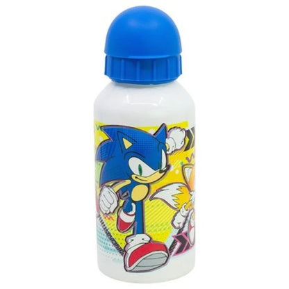 Sonic the Hedgehog 4 teiliges Lunch Set Brotdose mit 3 Kammern Alu-Trinkflasche - WS-Trend.de