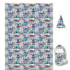 Disney Lilo und Stitch Flanell Wohndecke warme Kuscheldecke plus Weihnachtsmütze