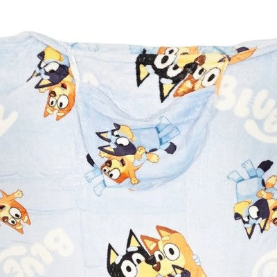Bluey u Bingo Flanell Decke XL - Warme Kapuzen Kuscheldecke 120x150 cm - Ansicht 2