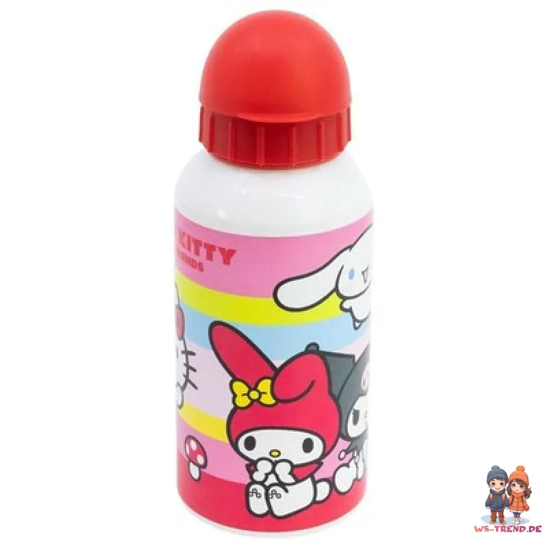 Hello Kitty 2 tlg. Kuromi Melody Set Brotdose 3 Kammern ALU ATrinkflasche 400 ml - WS-Trend.de