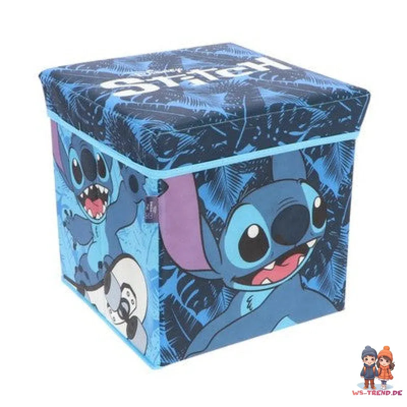 Disney Stitch Kinder Spielzeugkorb mit Deckel 30x30x30 cm - WS-Trend.de