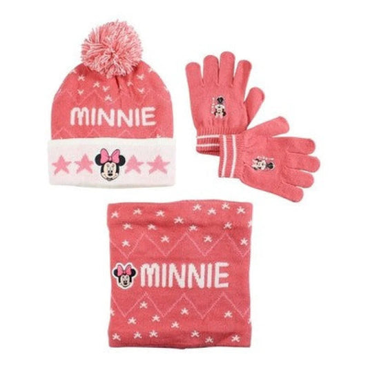 Disney Minnie Maus 3tlg Set Kinder Wintermütze Snood plus Handschuhe - WS-Trend.de