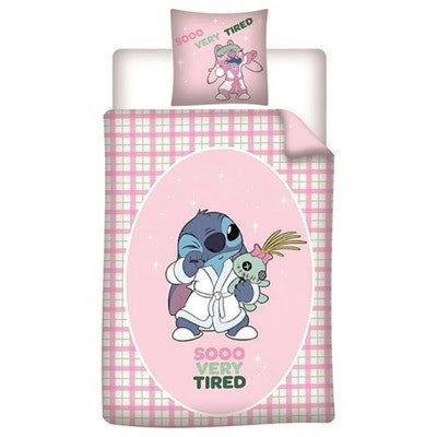 Disney Stitch Angel Kinder Mikrofaser Bettwäsche 2tlg. Set 135-140x200 65x65 - WS-Trend.de