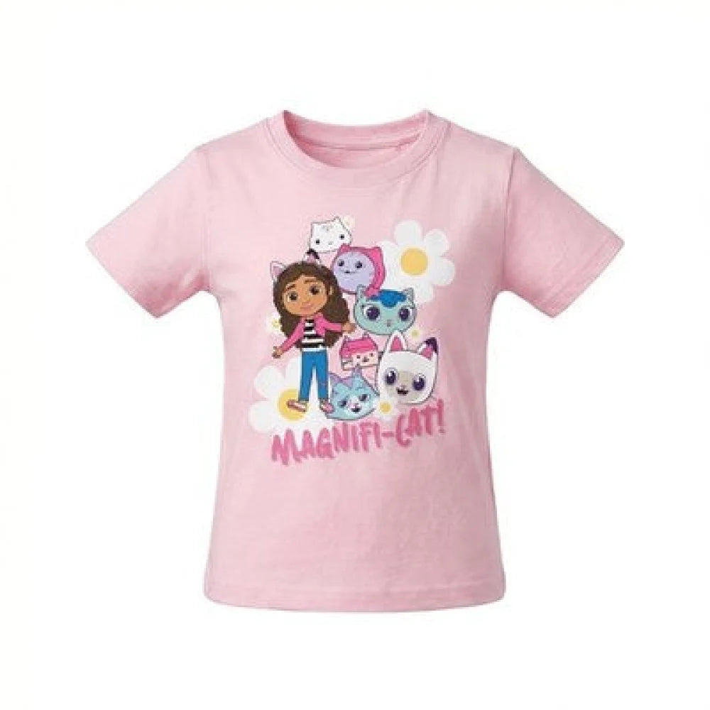 Gabbys Dollhouse Mädchen Kinder T-Shirt Shirt 100% Baumwolle Gr.98-128 - Rosa 110/116 - WS-Trend.de