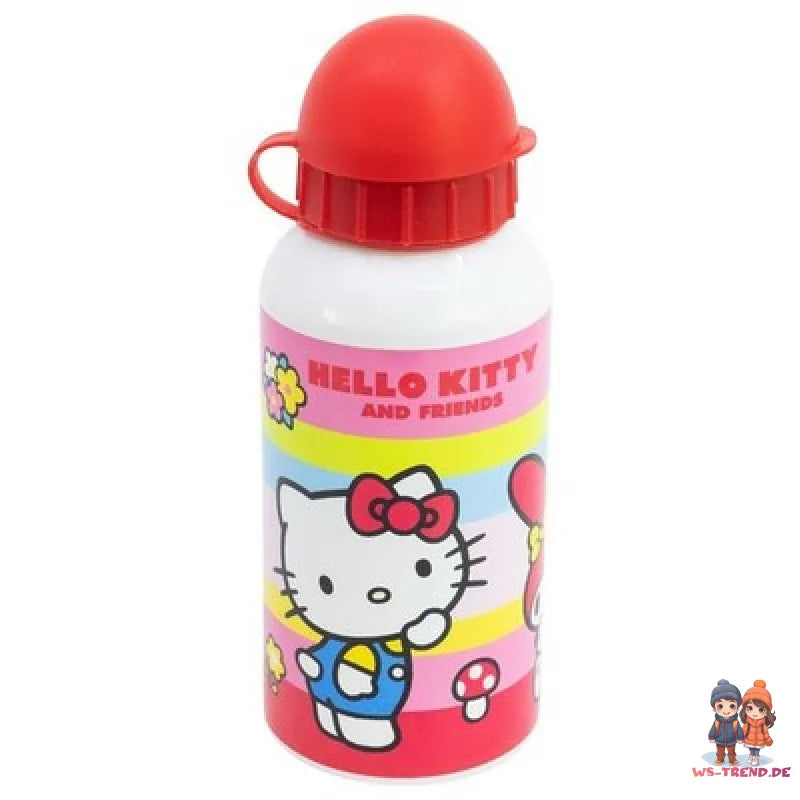 Hello Kitty 2 tlg. Kuromi Melody Set Brotdose 3 Kammern ALU ATrinkflasche 400 ml - WS-Trend.de