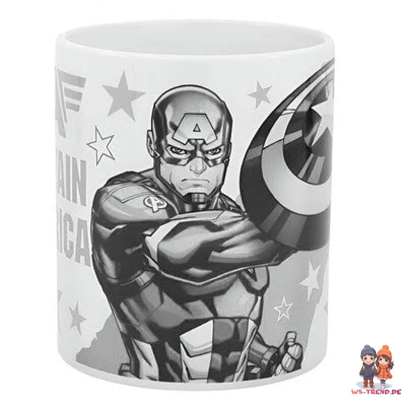 Marvel Avengers Captain America Kaffeetasse Teetasse Tasse Geschenkidee 330 ml - WS-Trend.de