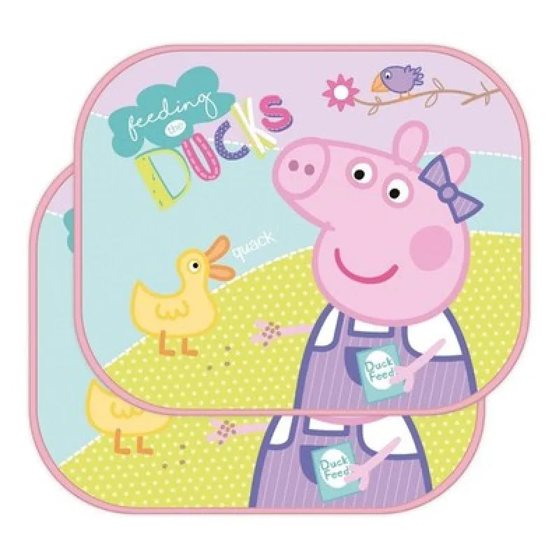 Peppa Pig Wutz Kinder Sonnenschutz fürs Auto – 2er Set mit Ausmalbild - WS-Trend.de