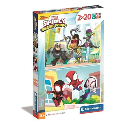 Marvel Spidey Amazing Friends 2x 20 teiliges Kinder Puzzle - WS-Trend.de