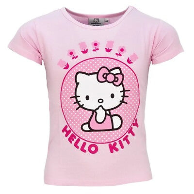 Hello Kitty Kinder Mädchen kurzarm T-Shirt Shirt Gr 98 bis 128 Baumwolle - WS-Trend.de