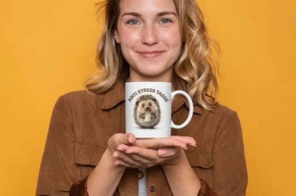 Anti Stress Igel Hedgehog Kaffeetasse Teetasse Tasse Geschenkidee - WS-Trend.de