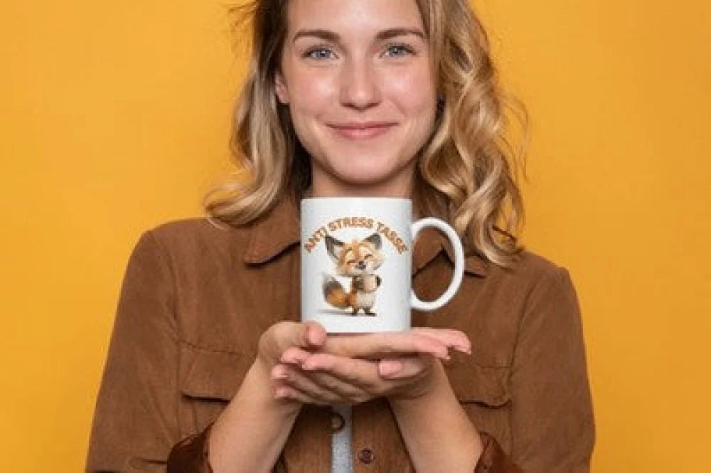 Anti Stress Fuchs Fox Kaffeetasse Teetasse Tasse Geschenkidee 325 ml - WS-Trend.de