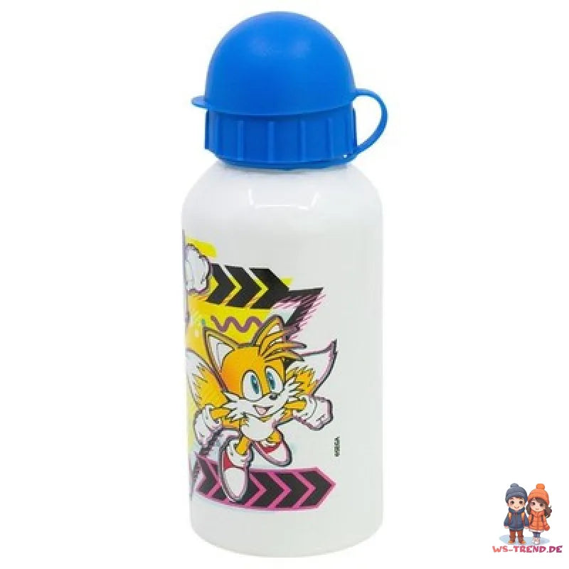 Sonic the Hedgehog 4 teiliges Lunch Set Brotdose mit 3 Kammern Alu-Trinkflasche - WS-Trend.de