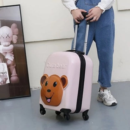 Teddy Bär 3D Kinder Trolley Kinderkoffer ABS Kindertrolley 44x31x22 cm - WS-Trend.de