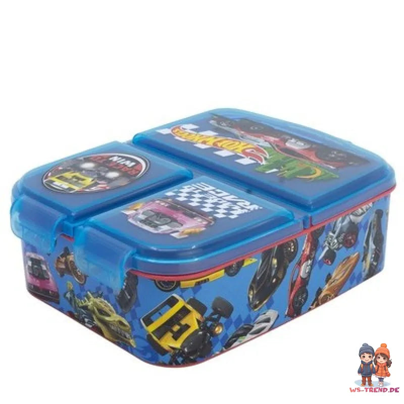 Hot Wheels Race 2 tlg. Lunch Set Brotdose 3 Kammer Becher 350 ml - WS-Trend.de