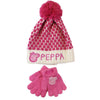 Peppa Wutz Pig 2er Set Kinder Wintermütze Mütze plus Handschuhe