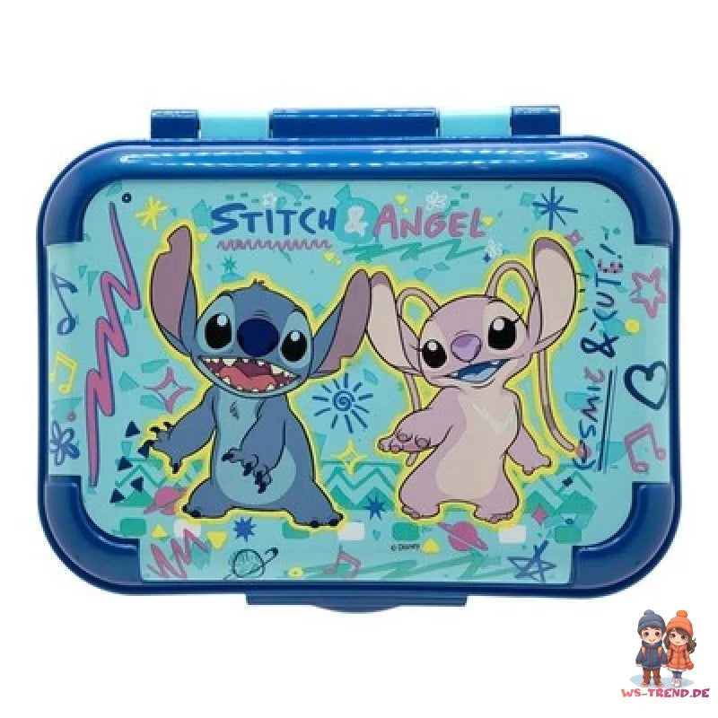 Disney Lilo und Stitch Angel 2 tlg. Lunch Set Brotdose Alu Trinkflasche 400 ml - WS-Trend.de