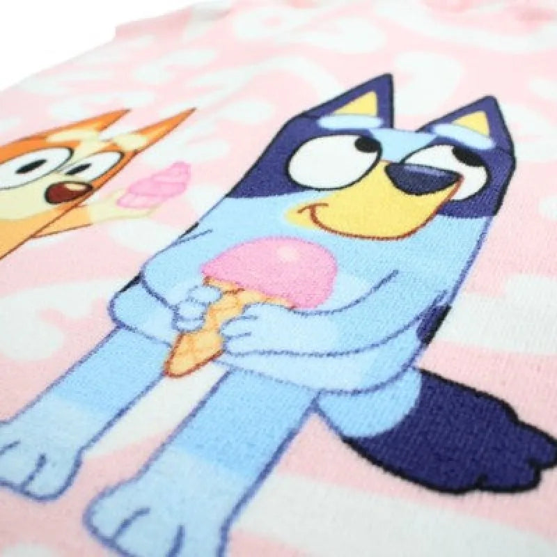 Bluey und Bingo Kleinkind Poncho Badeponcho mit Kapuze 50x100 cm - WS-Trend.de