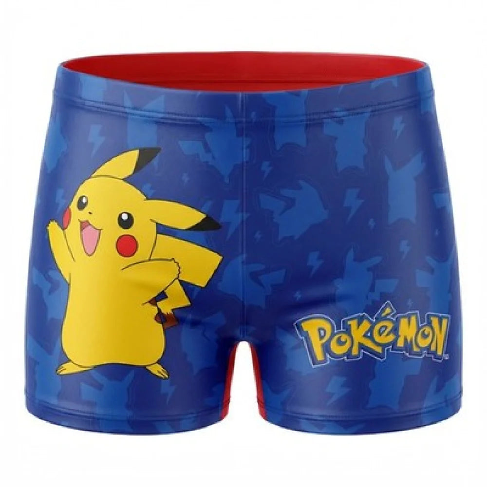 Pokemon Pikachu Kinder Badehose Badeshorts Shorts Schwimmhose Gr 104-128 - 110/116 Bunt - WS-Trend.de