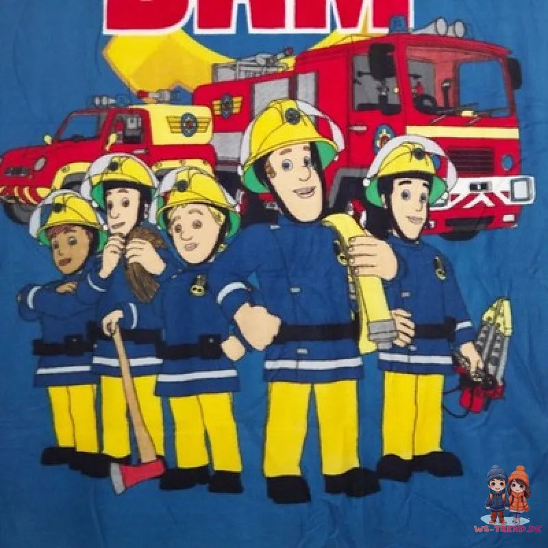 Feuerwehrmann Sam Kinder Fleecedecke leichte Kuscheldecke 100x140 cm - WS-Trend.de
