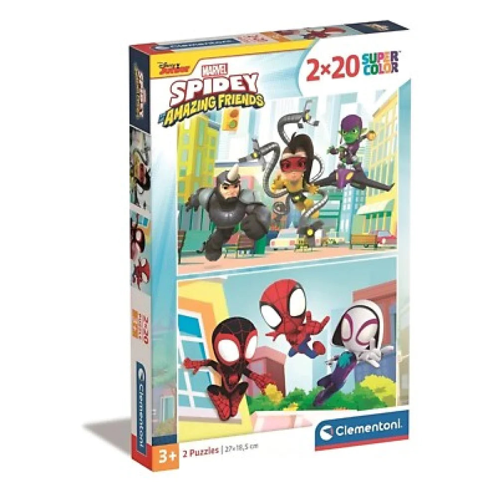 Marvel Spidey Amazing Friends 2x 20 teiliges Kinder Puzzle - WS-Trend.de