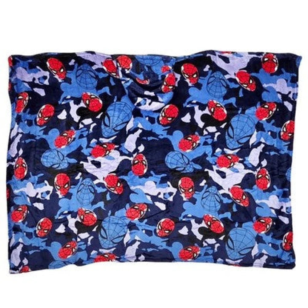 Spider-Man Flanell Decke XL - Warme Kuscheldecke mit Kapuze - WS-Trend.de