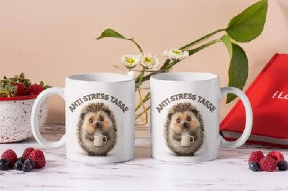 Anti Stress Igel Hedgehog Kaffeetasse Teetasse Tasse Geschenkidee - WS-Trend.de