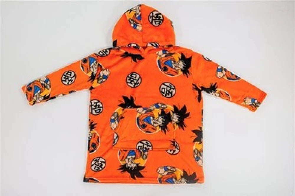 Dragon Ball Super Kuschelponcho mit Ärmeln Kapuze Tasche XS-L - WS-Trend.de