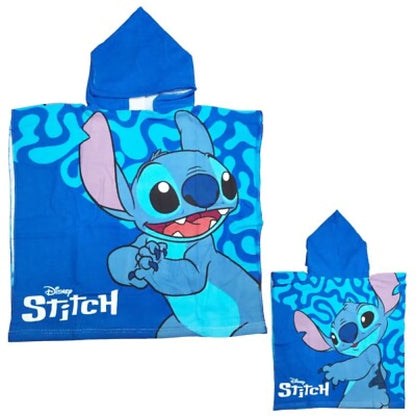 Disney Lilo Stitch Kinder Mädchen Mikrofaser Poncho Badetuch 55x110 cm - WS-Trend.de