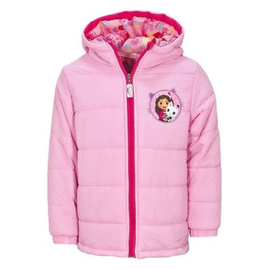 Gabbys Dollhouse Kinder Mädchen Winterjacke Jacke Kapuze - WS-Trend.de